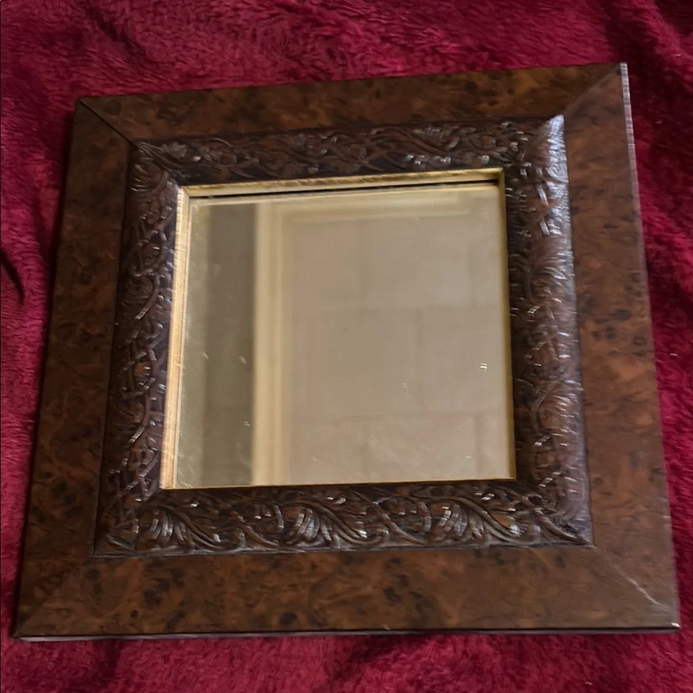 Home Interiors Brown Ornate Mirror Wall Decor